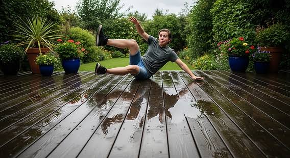 Slippery Deck Boards - Improve Grip During Wet Weather